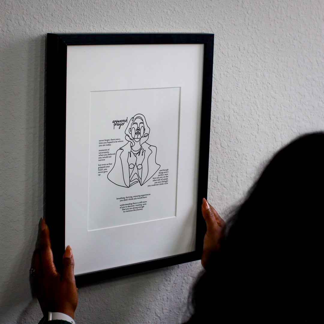 8.5X11" Print - Answered Prayer