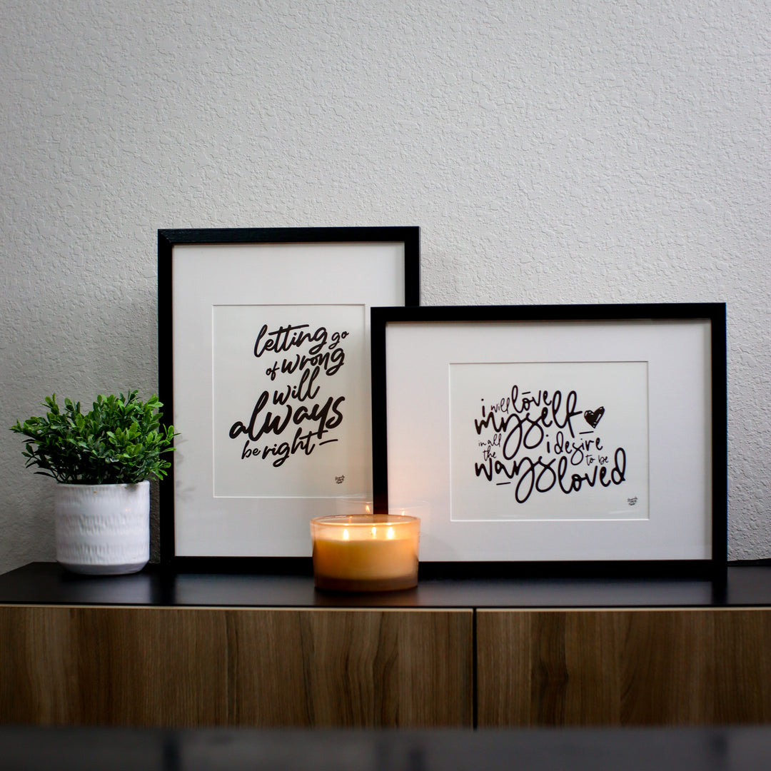 8.5X11" Print - I Will Love Myself