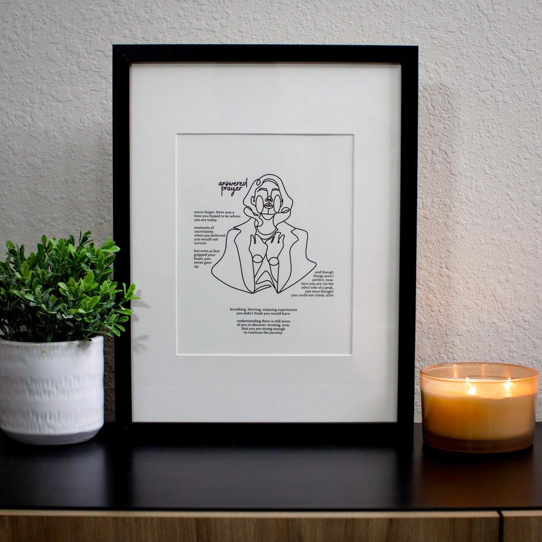 8.5X11" Print - Answered Prayer
