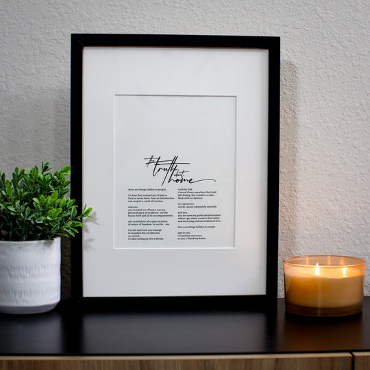8.5X11" Print - The Truth About Home