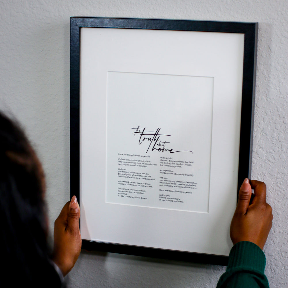 8.5X11" Print - The Truth About Home