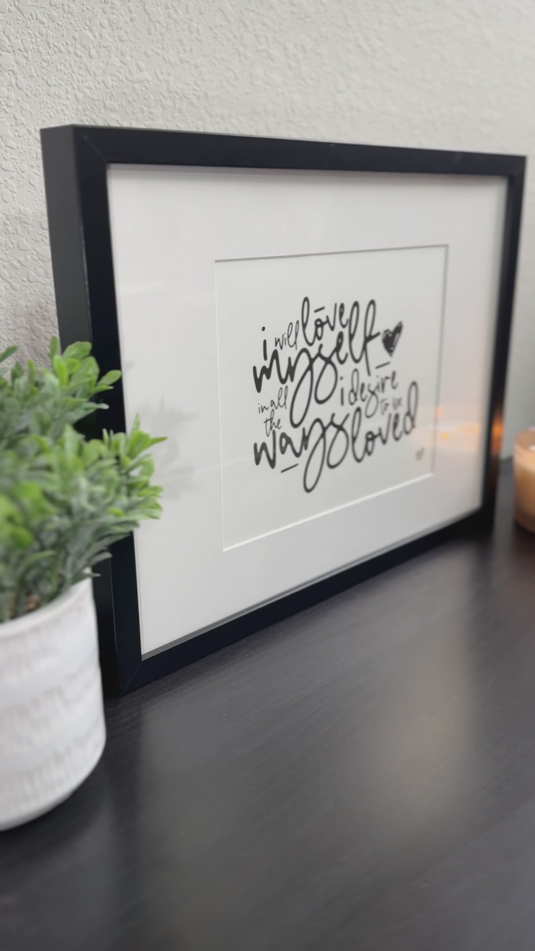 8.5X11" Print - I Will Love Myself